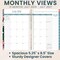 bloom daily planners 2026-2027 Academic Planner, 13 Month Soft Cover Monthly & Weekly, 5.5" x 8.25", Stickers Included, Blooming Wildly